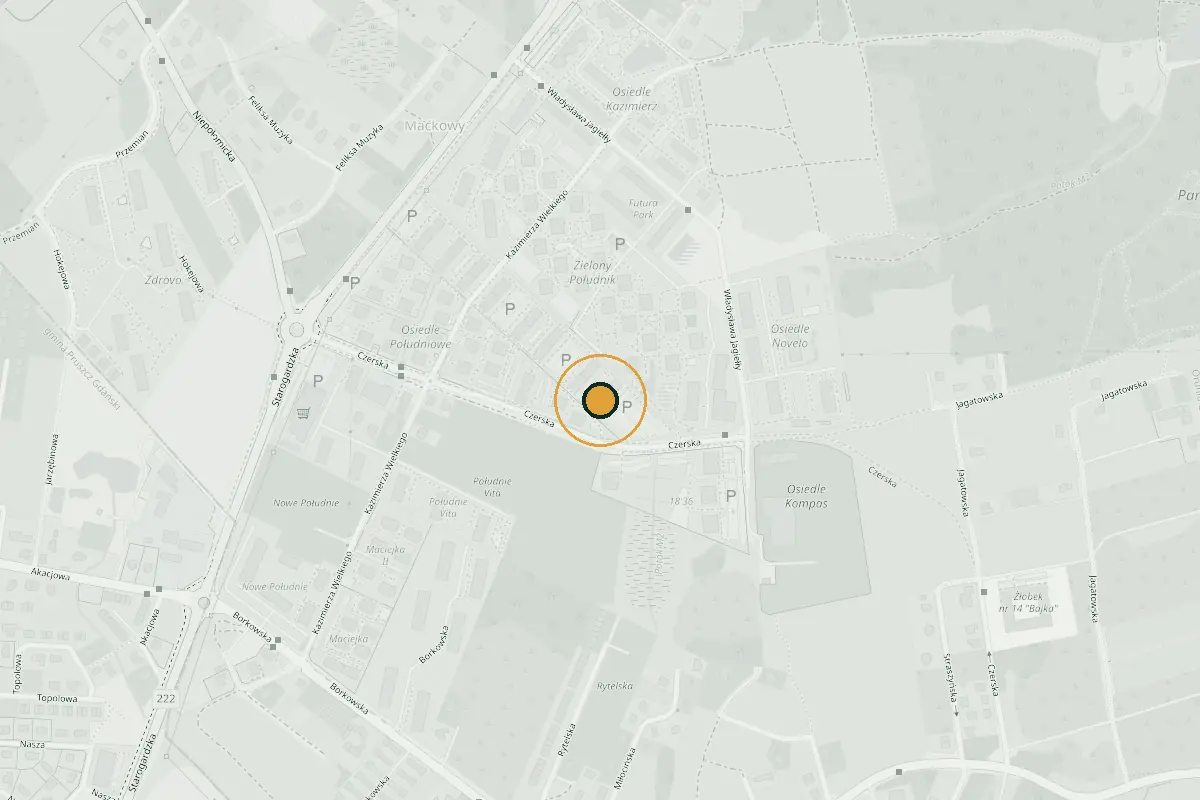 Mapa okolicy: Kazimierza Wielkiego 27, Gdańsk Południe
